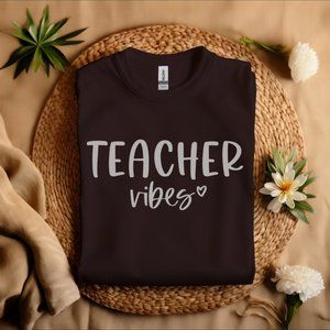 S11 Inspirational Teacher Shirt, Teacher Vibes Shirt, Retro Teacher Shirt, Teach